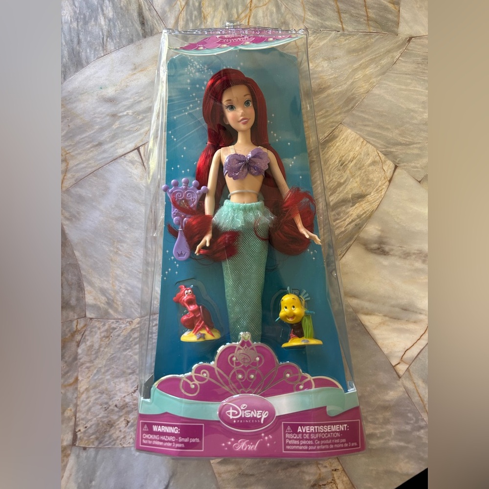 Disney Ariel Doll with Purple Top and Green Tail